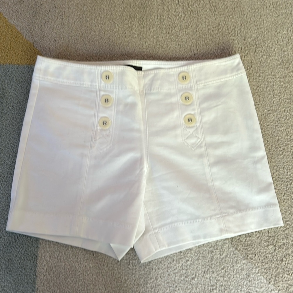 The Limited White Sailor Style Shorts
